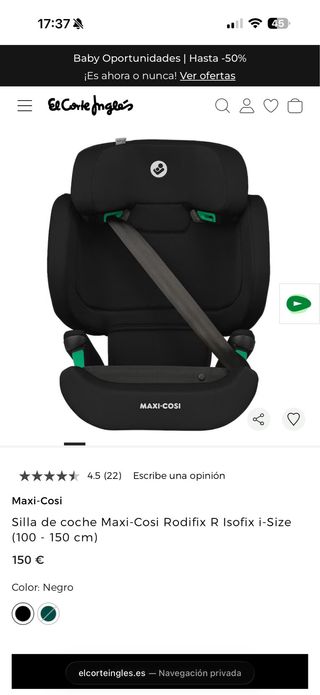 Silla de coche Maxi-Cosi sin uso