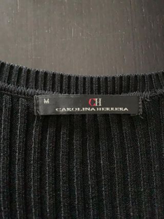 Vestido de punto Carolina Herrera negro