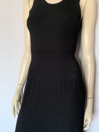 Vestido de punto Carolina Herrera negro