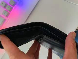 Cartera Michael Kors Monogram Azul y Negro ,