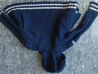 Felpa con cappuccio bambino blu