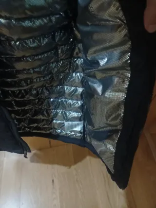 Cazadora Columbia Negra con Capucha talla 8