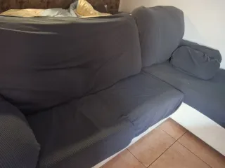 Sofá modular 3 plazas tela blanco