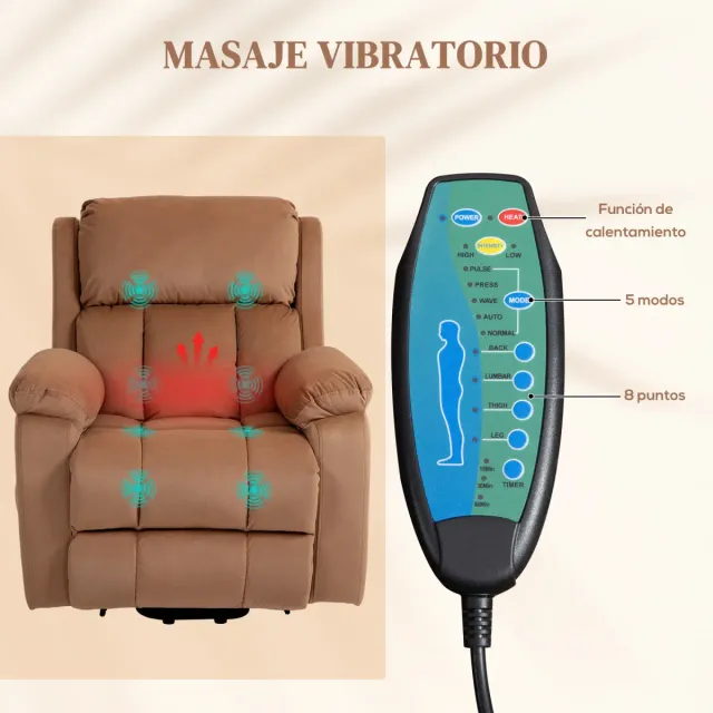 Sillón Relax Eléctrico Levanta Personas