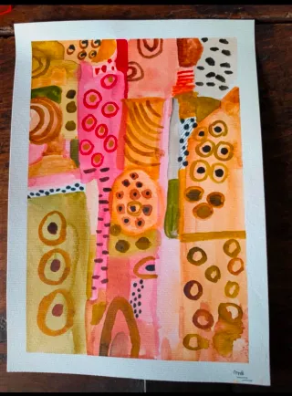 Acquerello originale A5 fatto a mano