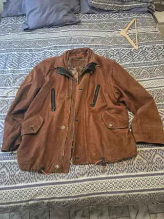 Chaquetón vintage Loewe piel multicolor