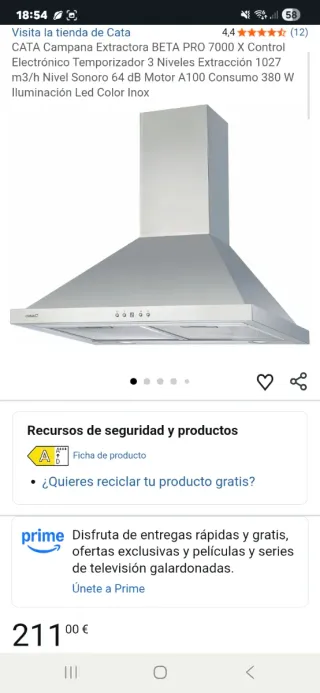 Campana Cata Beta Pro 7000 X