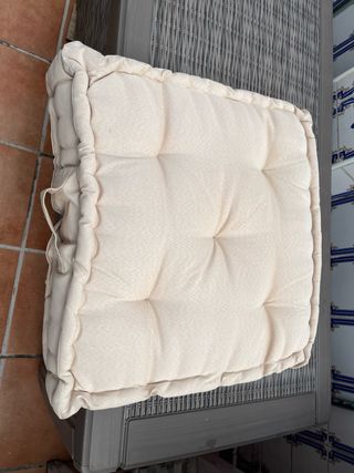 Cojines de terraza beige (3 unidades)