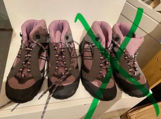 Botas de montaña niña Quechua Casi nuevas Cada par