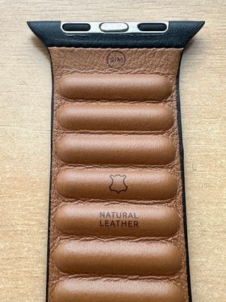 Apple Watch 45mm. Midnight Leather Link S/M