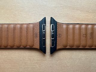 Apple Watch 45mm. Midnight Leather Link S/M