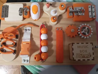 Panel Sensorial Madera Juguete Infantil