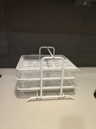 Set di 3 vassoi porta documenti per scrivania