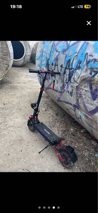 Patinete scooter IX5S Eléctrico Negro y Rojo