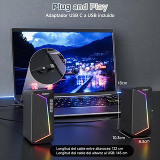 Altoparlanti PC USB LED RGB