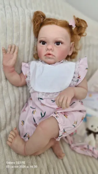 Muñeca estilo reborn 50 cm, cuerpo de la tela