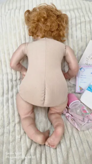 Muñeca estilo reborn 50 cm, cuerpo de la tela