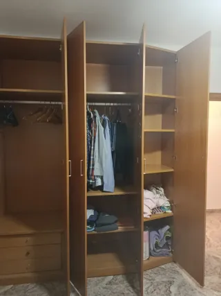 Dormitorio completo madera