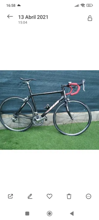 Bicicleta carretera carbono talla S