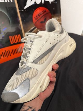 Zapatillas Dior B22 grises y blancas