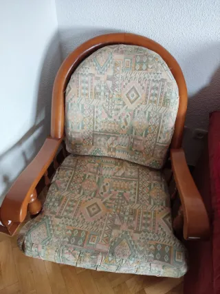 3 Sofás Vintage Madera Maciza