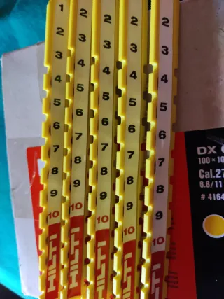 Cartuchos Hilti DX Cal.27 Short 5 tiras