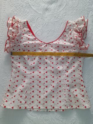 Falda y corpiño flamenco con complementos