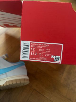 Nike Dunk Air Jumbo Blancas y Azules