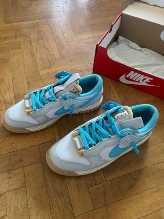 Nike Dunk Air Jumbo Blancas y Azules