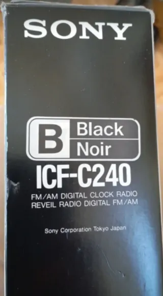 Radio Despertador Sony ICF-C240 Digital FM/AM