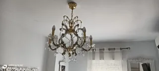 Lámpara de cristal de Bohemia lágrima
