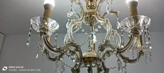 Lámpara de cristal de Bohemia lágrima