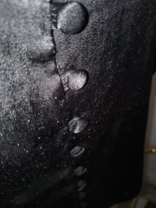 Bershka Camiseta tirantes negra botones