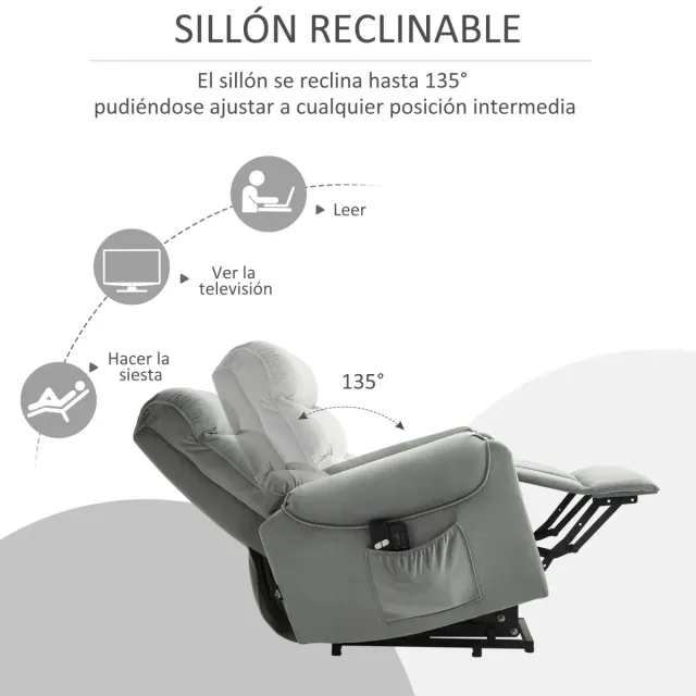 Sillón Relax Eléctrico Levanta Personas