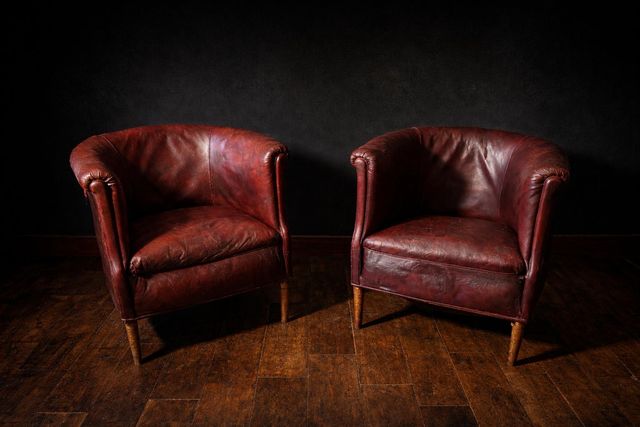 Pareja Sillones Club Art Decó originales 1930