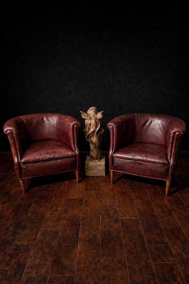 Pareja Sillones Club Art Decó originales 1930