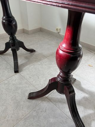 Mesa plegable consola madera maciza clásica