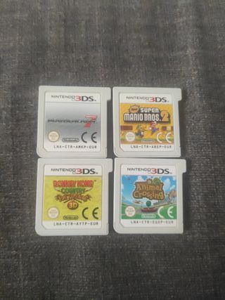 4 Juegos Nintendo 3DS: Animal Crossing, Mario Bros