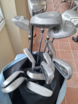 Left handed pinseeker oversized golf clubs