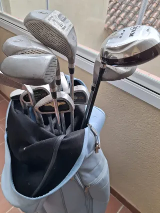 Left handed pinseeker oversized golf clubs