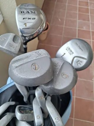 Left handed pinseeker oversized golf clubs