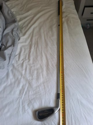 Left handed pinseeker oversized golf clubs