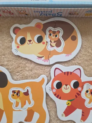 Caja 5 Puzzles de la marca Educa bebés 12 meses
