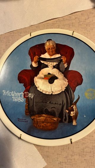 Piatto Norman Rockwell Mother’s Day 1985