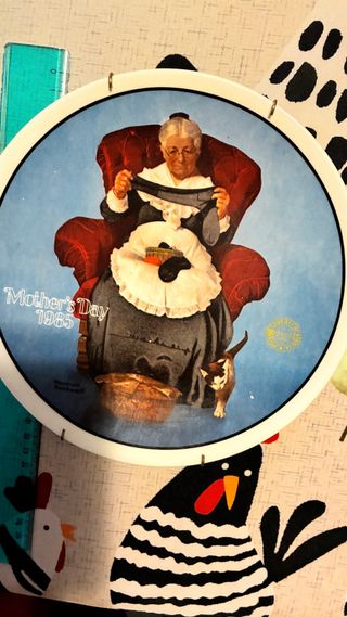 Piatto Norman Rockwell Mother’s Day 1985