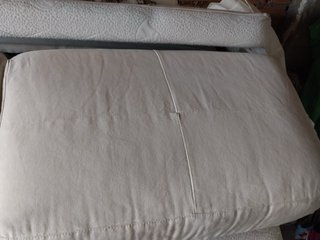 Sofá Cama Beige Desmontado