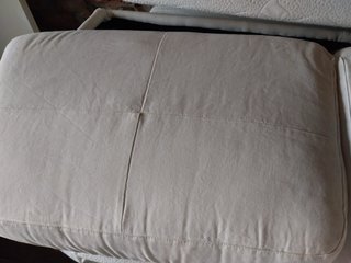Sofá Cama Beige Desmontado
