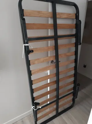 Somier de 90 metálico con lamas de madera