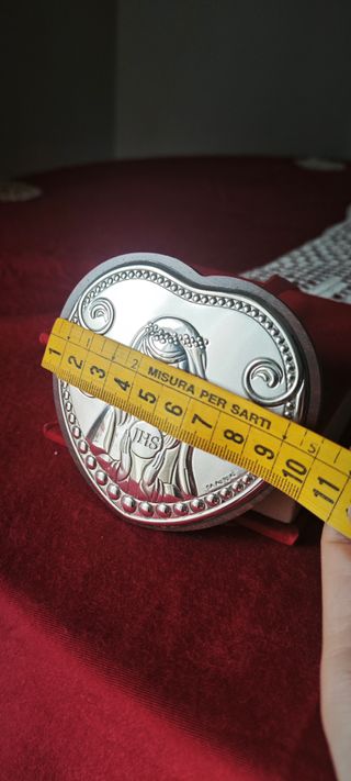 Icona Sacro Cuore Argento Prima Comunione