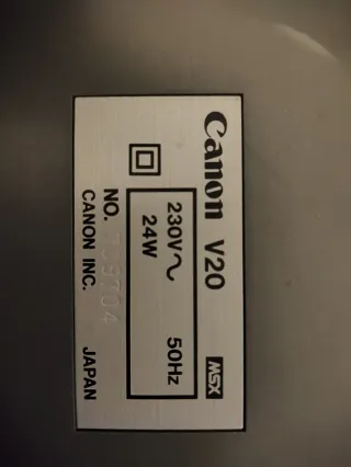 Canon V-20 64K Ordenador MSX